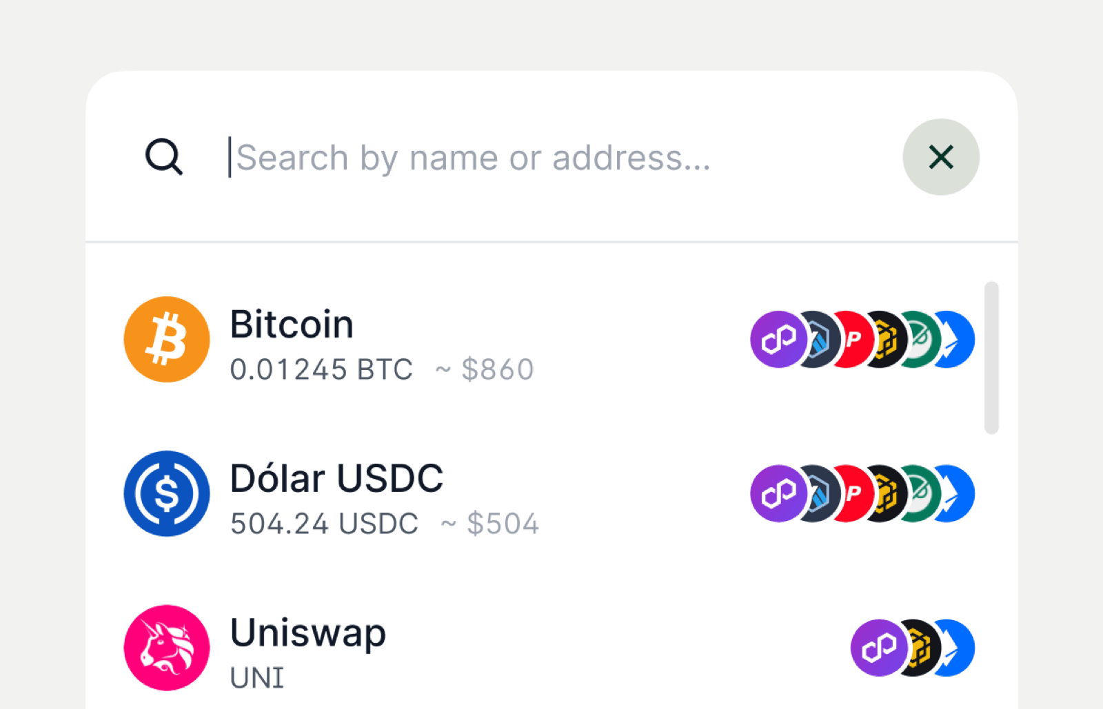 Asset-first picker